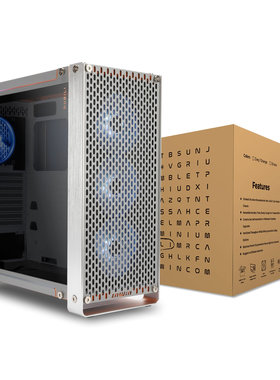 迎广INWIN DUBILI全塔E-ATX铝合金侧透机箱/全显卡兼容/旗舰风道