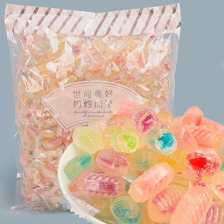 圣诞节网红高颜值果味硬糖休闲零食前台招待糖果袋装混合口味硬糖