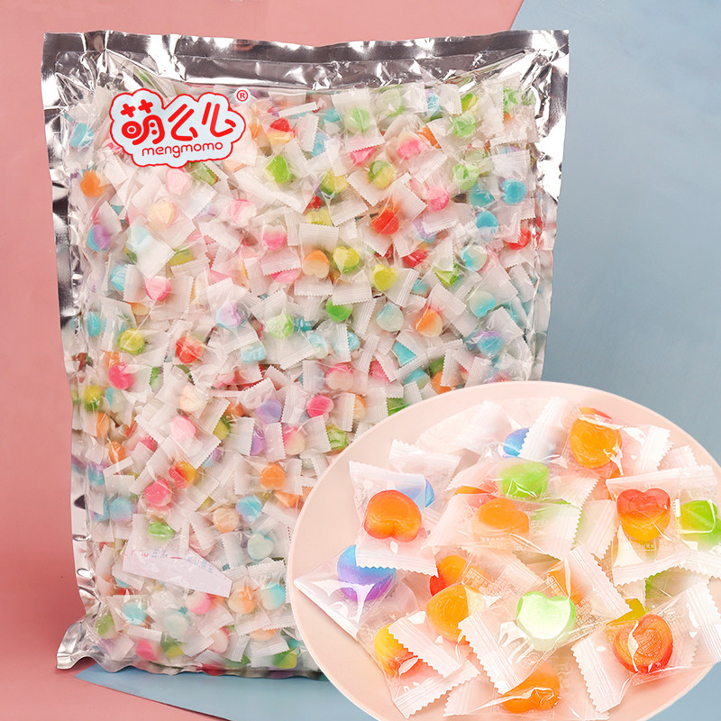 圣诞节高颜值果味爱心五角星糖果休闲零食酒店4s店前台招待网红糖