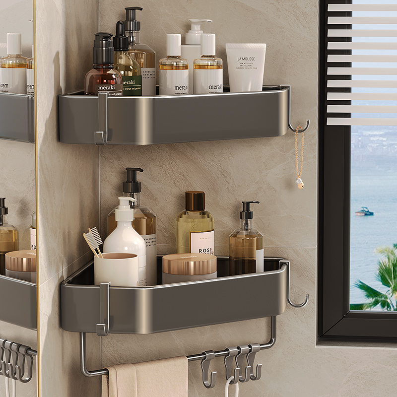 三角形冲凉洗漱用品放东西置物架