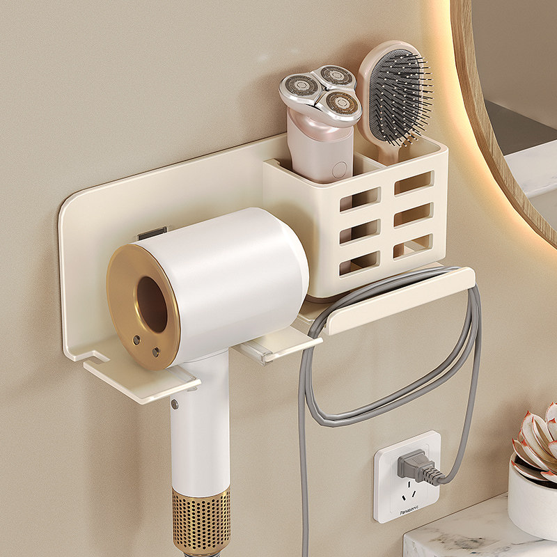 吹风机置物架壁挂式免打孔多功能收纳架浴室卫生间收纳神器墙上,家庭/个人清洁工具,吹风机置物架,淘宝优惠券,粉丝福利购,淘宝优惠卷