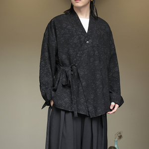 新中式夹克开衫外套风复古汉服男装长袖防晒服衬衫1188-P65图片