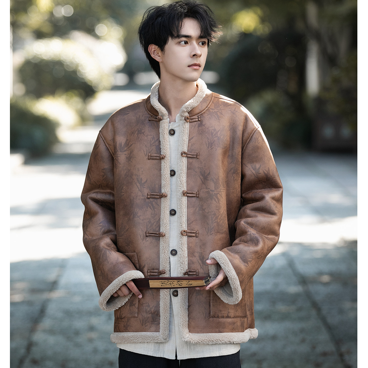 皮毛一体2025羊羔毛夹克棉服男款冬季加厚羊羔绒外套棉衣1203,男装棉衣,电商A016