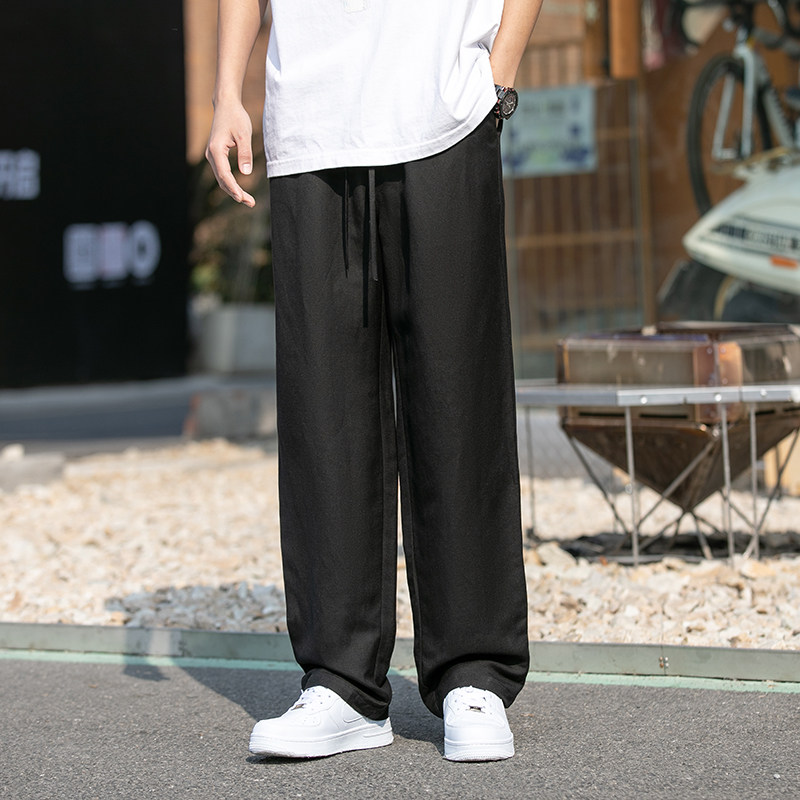 亚麻裤夏季新款男长裤清凉直筒裤风复古棉麻休闲裤子8038-p85,男装休闲裤,电商A016