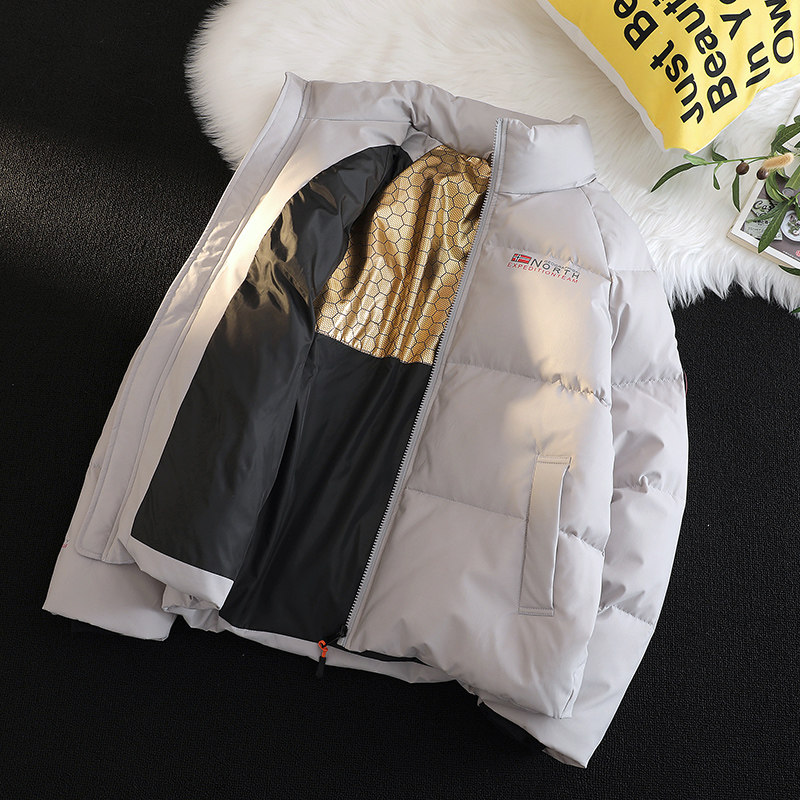2025冬季新款羽绒服男短款立领宽松黑色保暖休闲外套1171-p215,男装羽绒服,电商A016