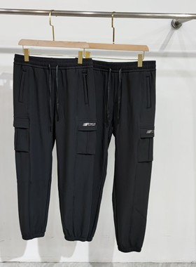 秋冬新品情侣保暖休闲裤24027女束脚裤宽松软壳户外男防风裤24028