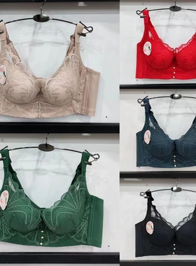 新款中薄上托软钢圈文胸B杯聚拢防下垂收副乳调整型内衣女2387