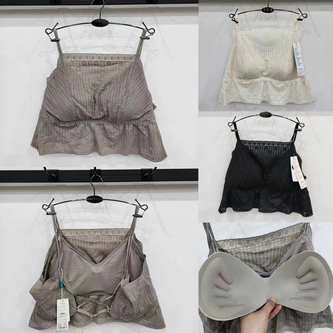 加肥大码胖MM美背女背心吊带抹胸