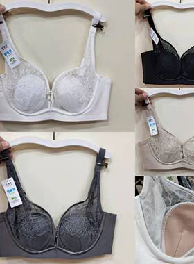 新款兔耳水晶B杯文胸记忆聚拢钛圈深V防下垂侧收性感舒适内衣8212