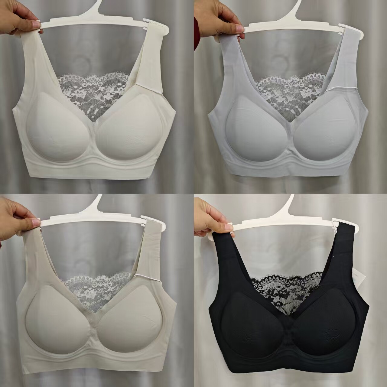 宽肩带无痕美背轻薄透气文胸
