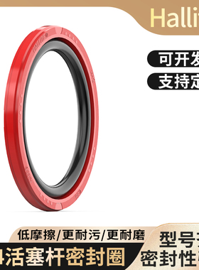 英国进口Hallite组合油封密封圈H754活塞孔用格莱圈耐磨环3/4/6/8