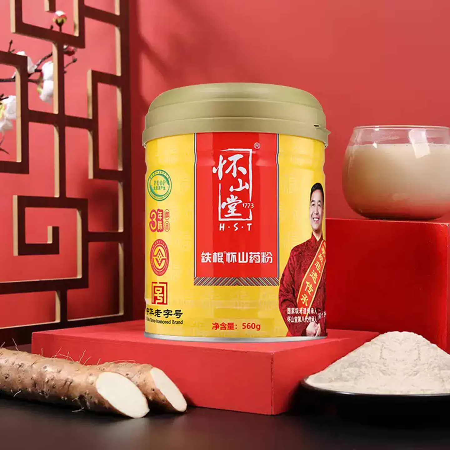 怀山堂铁棍怀山药粉560g罐装