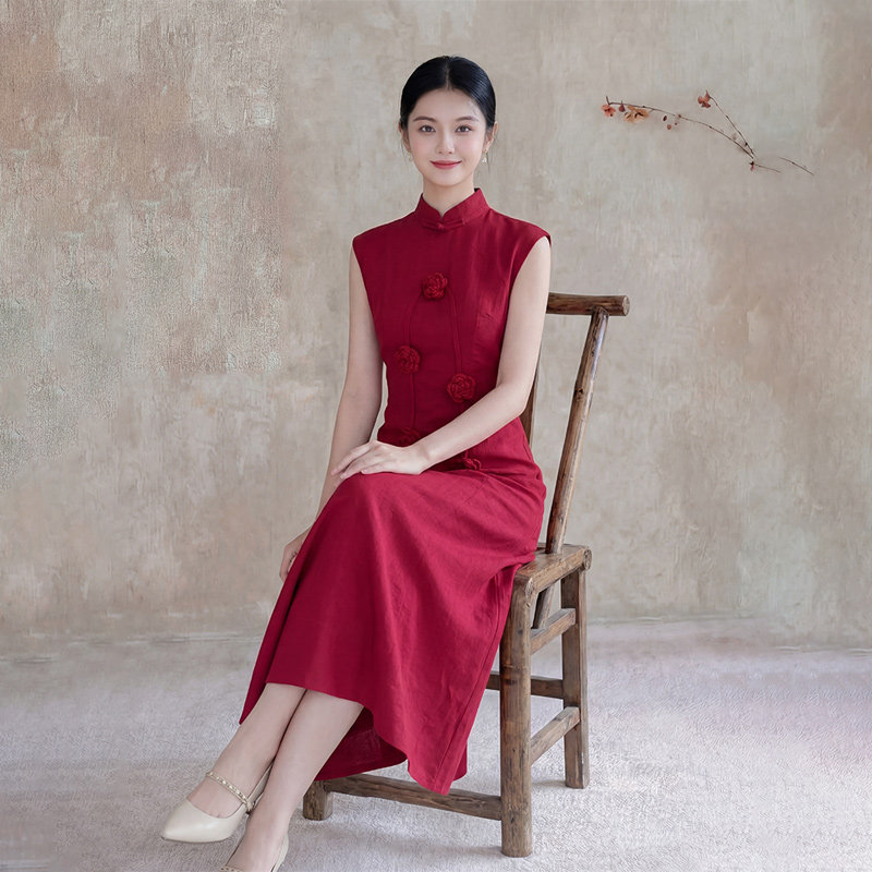 红色旗袍2026新款新中式新娘订婚结婚敬酒服小个子回门礼服