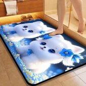 卡通硅藻泥地板垫速干吸水防滑浴室厕所门垫地毯可爱 浴室