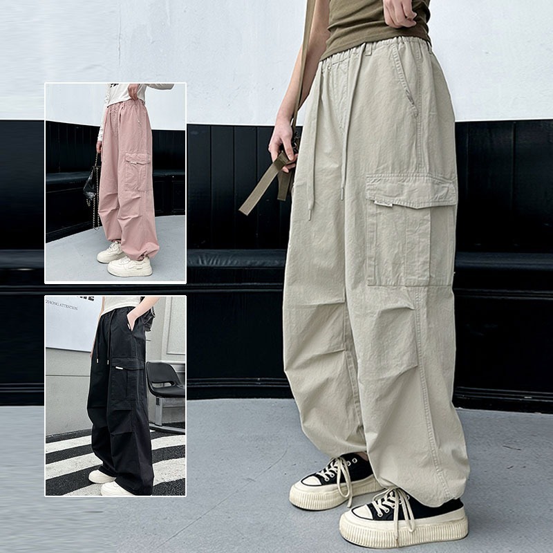 跨境女童工装裤2025新款儿童洋气薄款阔腿裤夏季大童休闲时尚