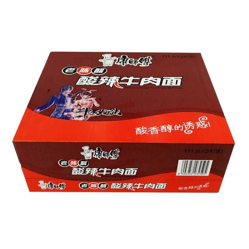 康师傅方便面酸辣牛肉面泡面袋装