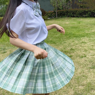 兔姬舍雪松jk格裙制服裙日系百褶裙校供学生校服半身裙