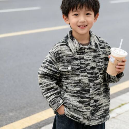 【110、120码】春秋童装男童上衣夹克外套厚休闲中大童3311098
