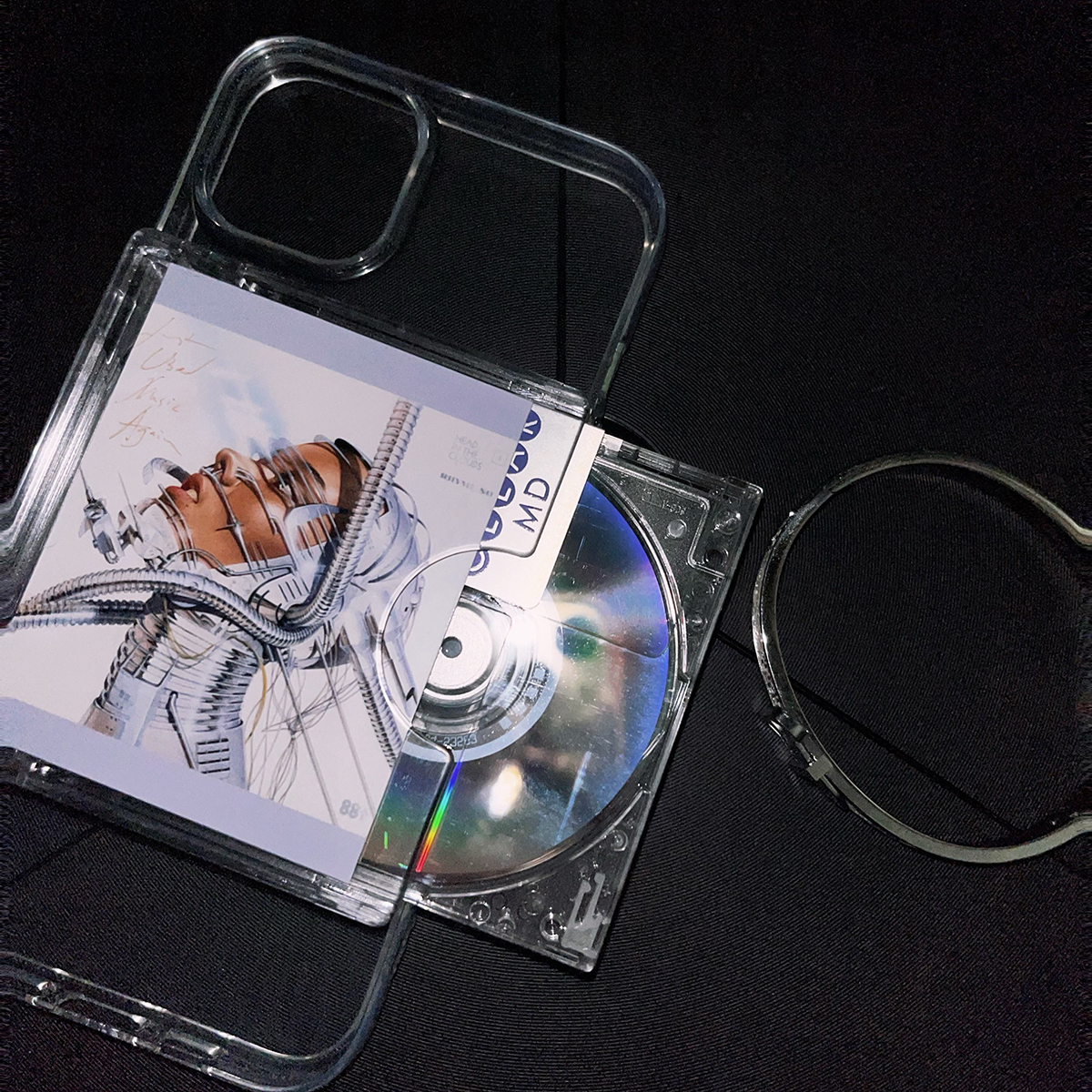 千禧年复古光碟手机壳