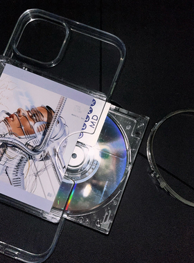 钟钟士多原创MD碟定制封面手机壳适用于苹果16/15/14/13/12/PROMAX/MAX