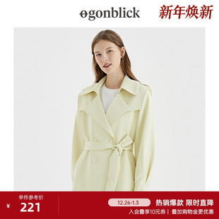 领收腰显瘦外套 小个子西装 北欧时刻英伦风气质风衣女2025春季 新款