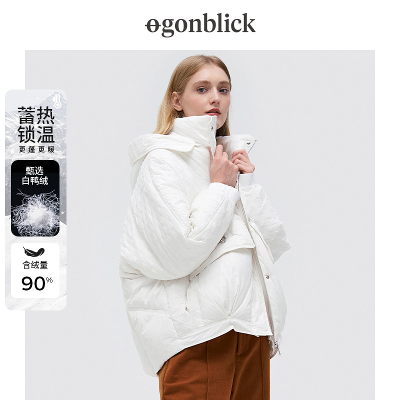 北欧时刻冬季新款连帽羽绒服