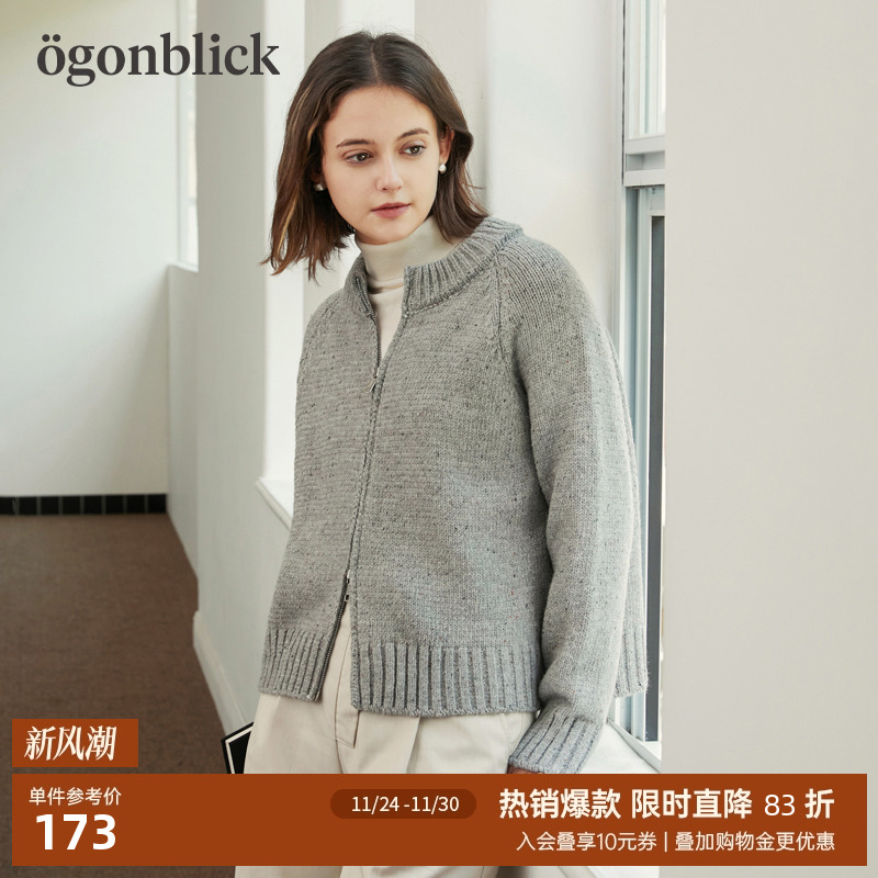 北欧时刻装拉链针织衫