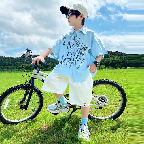 男童夏季薄款休闲两件套