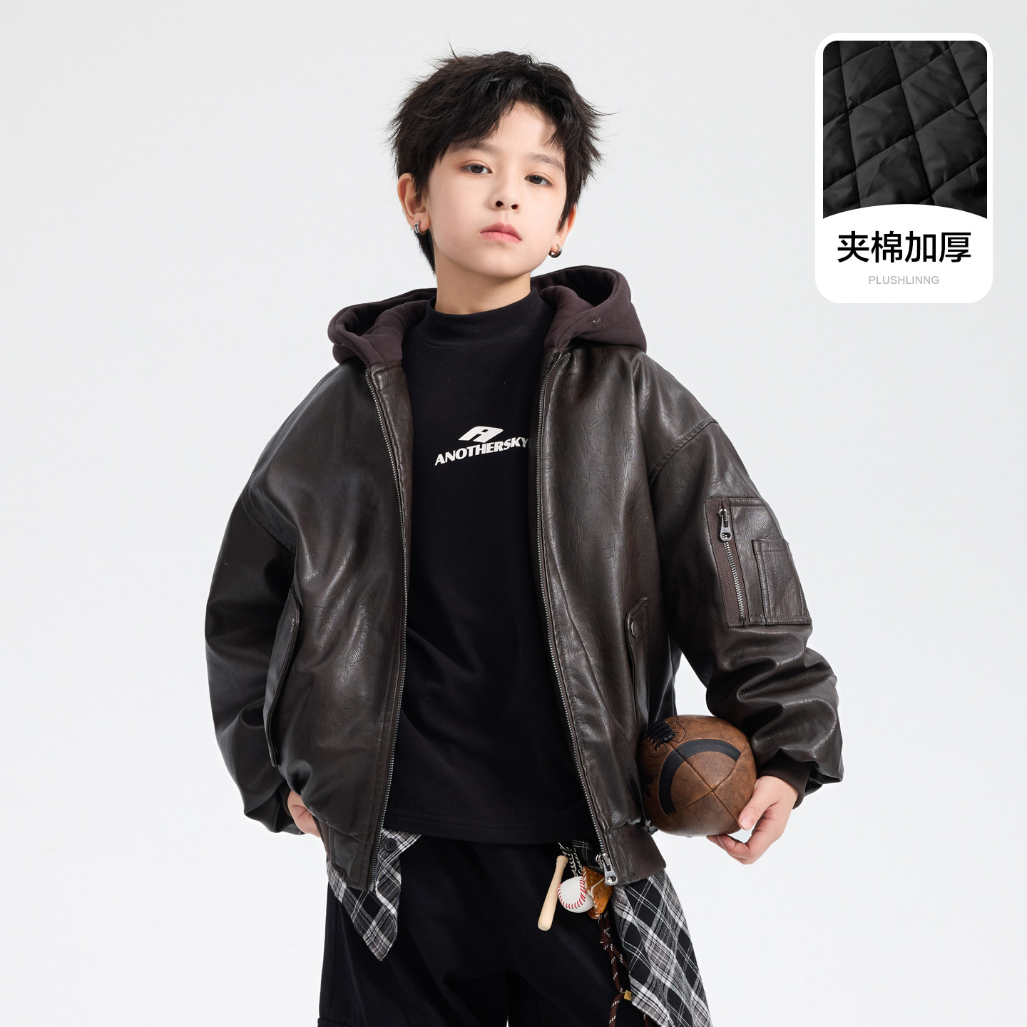 男童皮衣2025新款秋冬季儿童学生中大童男孩帅气加厚保暖棉衣外套,童装/婴儿装/亲子装,夹克/皮衣,淘宝优惠券,粉丝福利购,淘宝优惠卷
