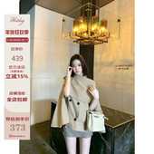 套装 Hotdog 斗篷短款 风衣外套女格纹裙裤 热狗很辣 名侦探小兰