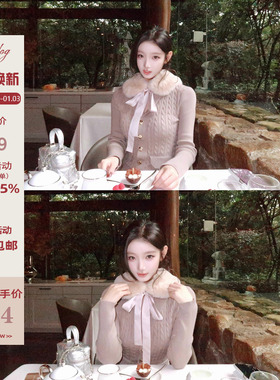 Hotdog 热狗很辣【中古旧梦】精致气质修身显瘦金扣麻花连衣裙女