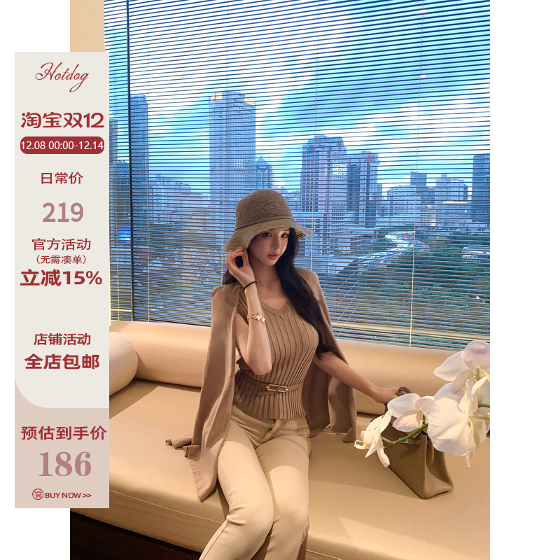 Hotdog热狗很辣优雅气质上衣