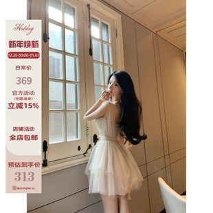 收腰显瘦无袖 芭蕾舞曲 网纱蓬蓬连衣裙背心裙 热狗很辣 Hotdog