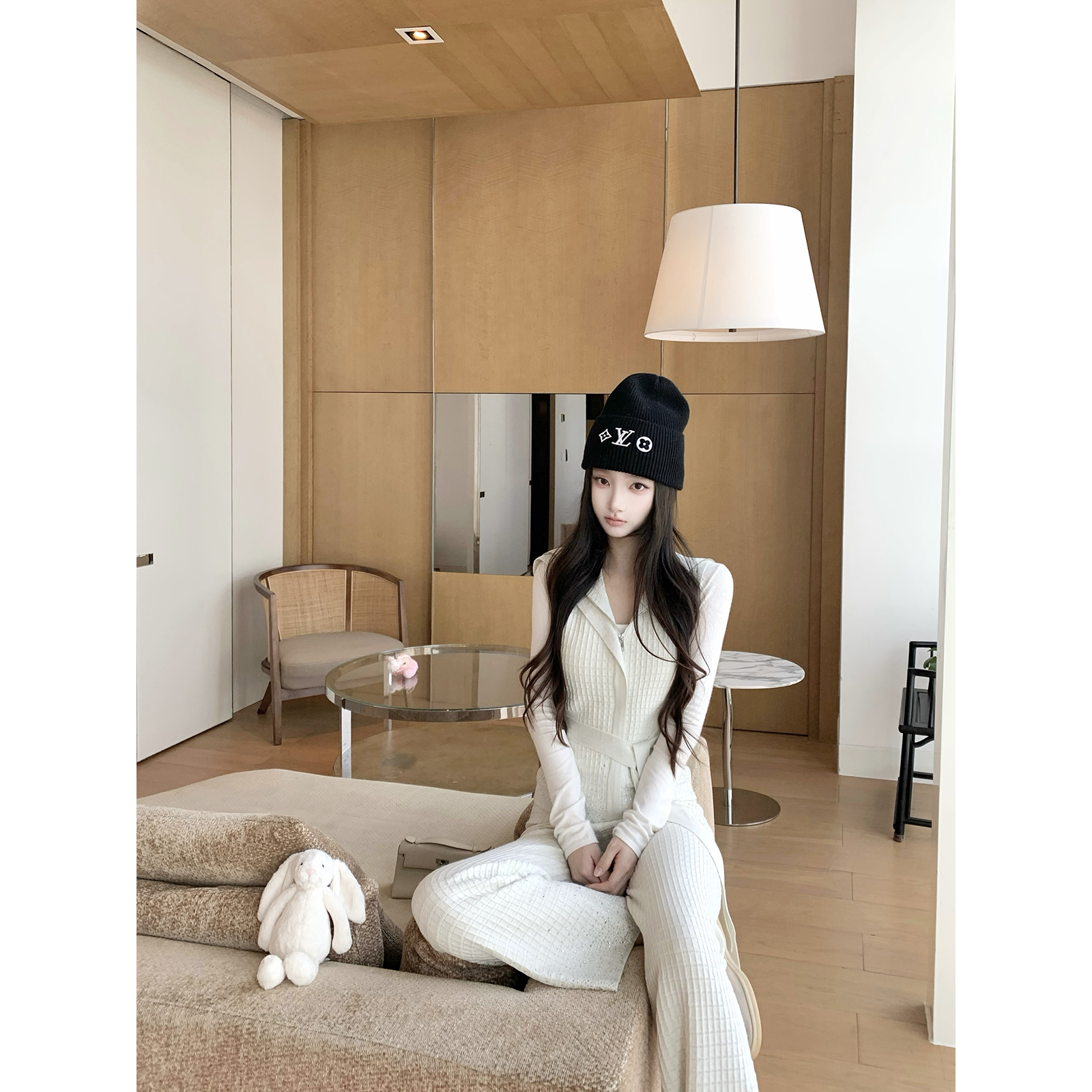 Hotdog热狗很辣上衣+裤子套装