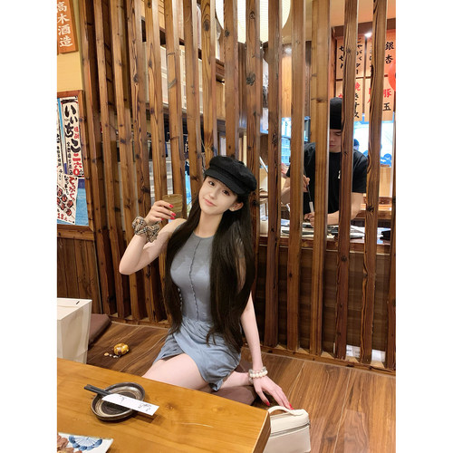 Hotdog热狗很辣设计感连衣裙