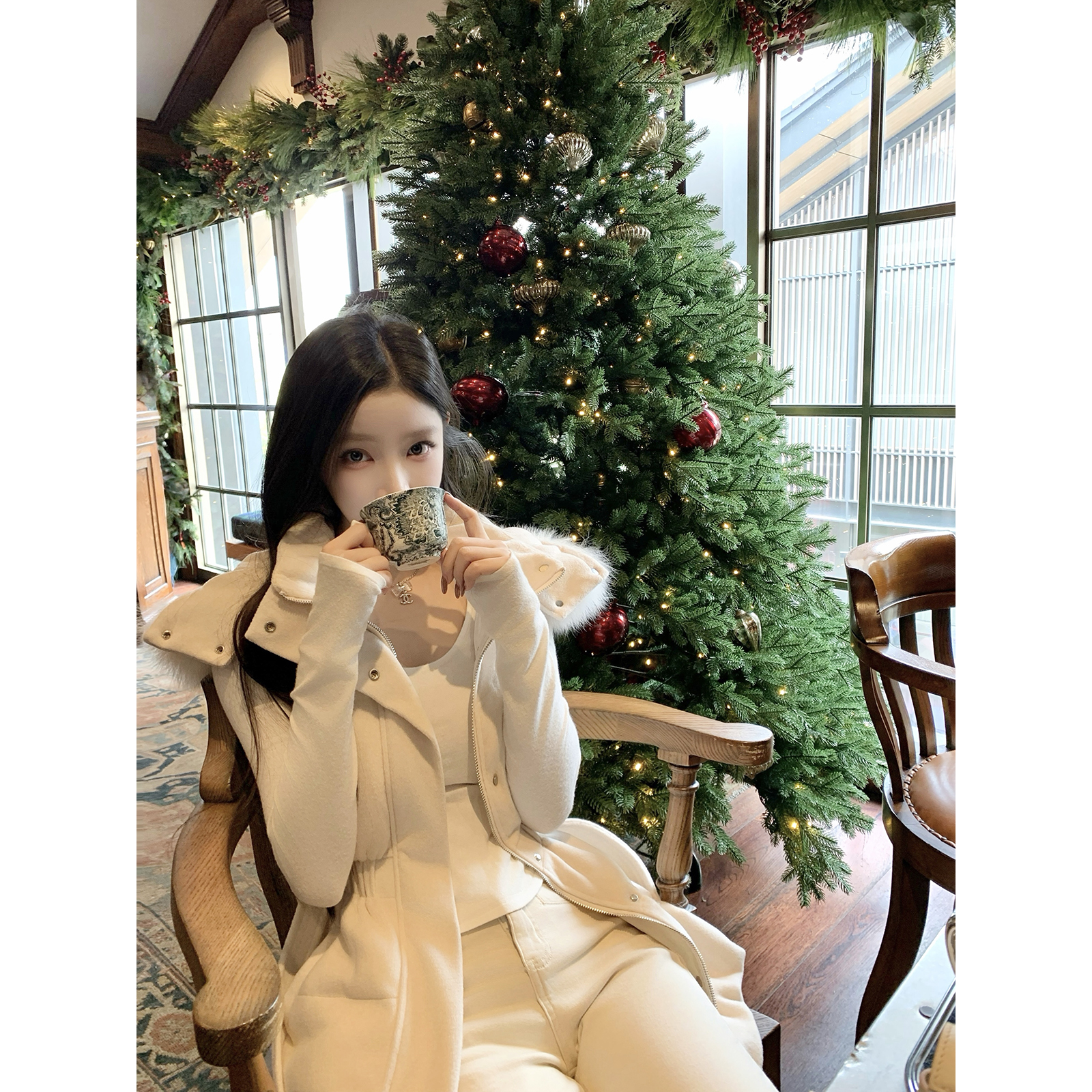 Hotdog热狗很辣淡粉色外套