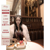 冬季 Hotdog 保暖外套 狐狸皮草 高级感韩版 热狗很辣 悉尼晨雾
