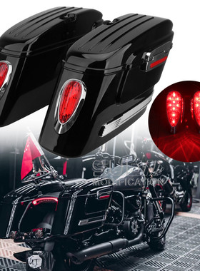 摩托车改装哈雷太子力帆国4v16摩瑞MV800防水大边箱挂侧箱放头盔