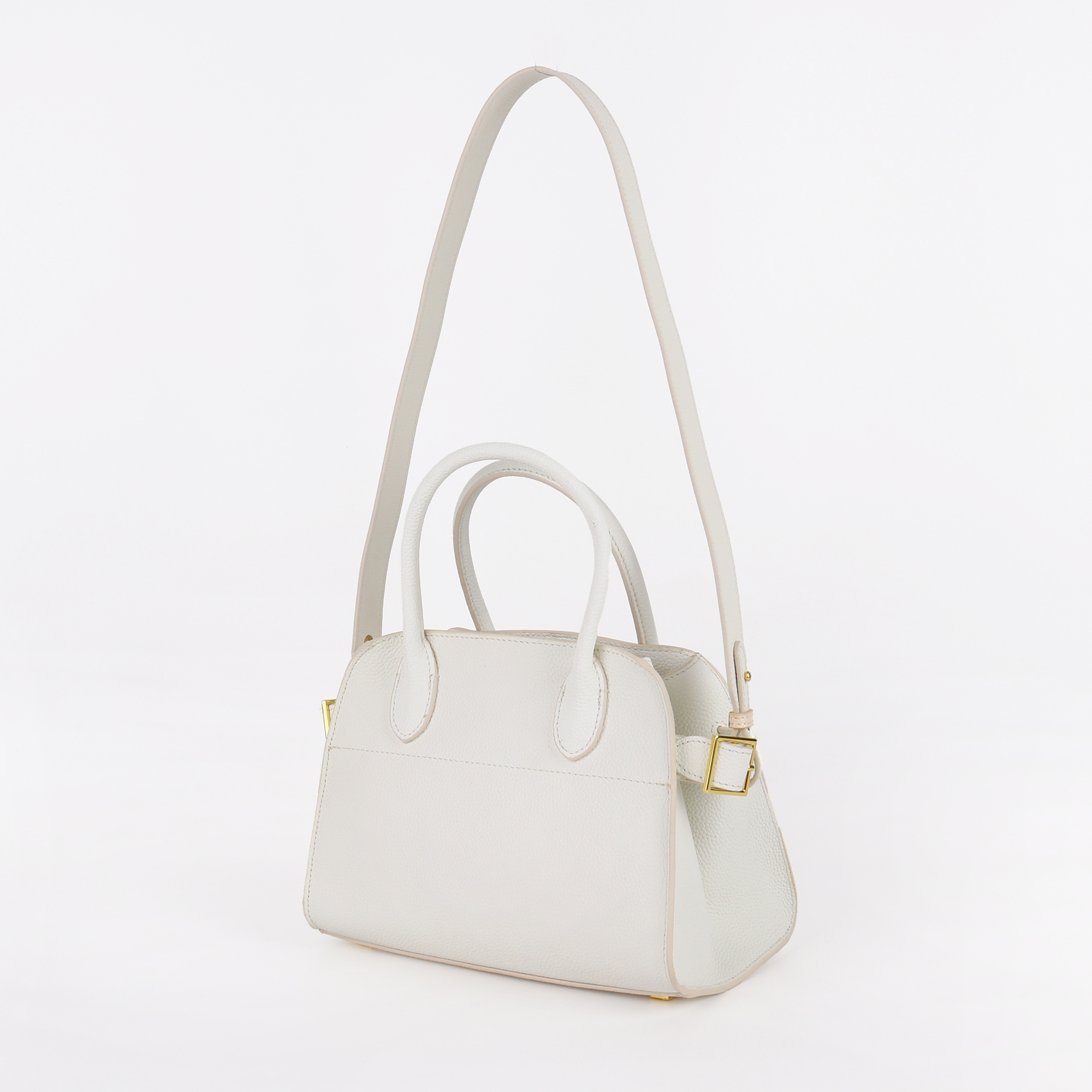 Din复古文艺托特包牛皮单肩女包