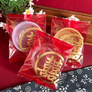 100-125克圆满金喜结婚包装袋喜糖饼干结婚订婚伴手礼烘焙包装袋