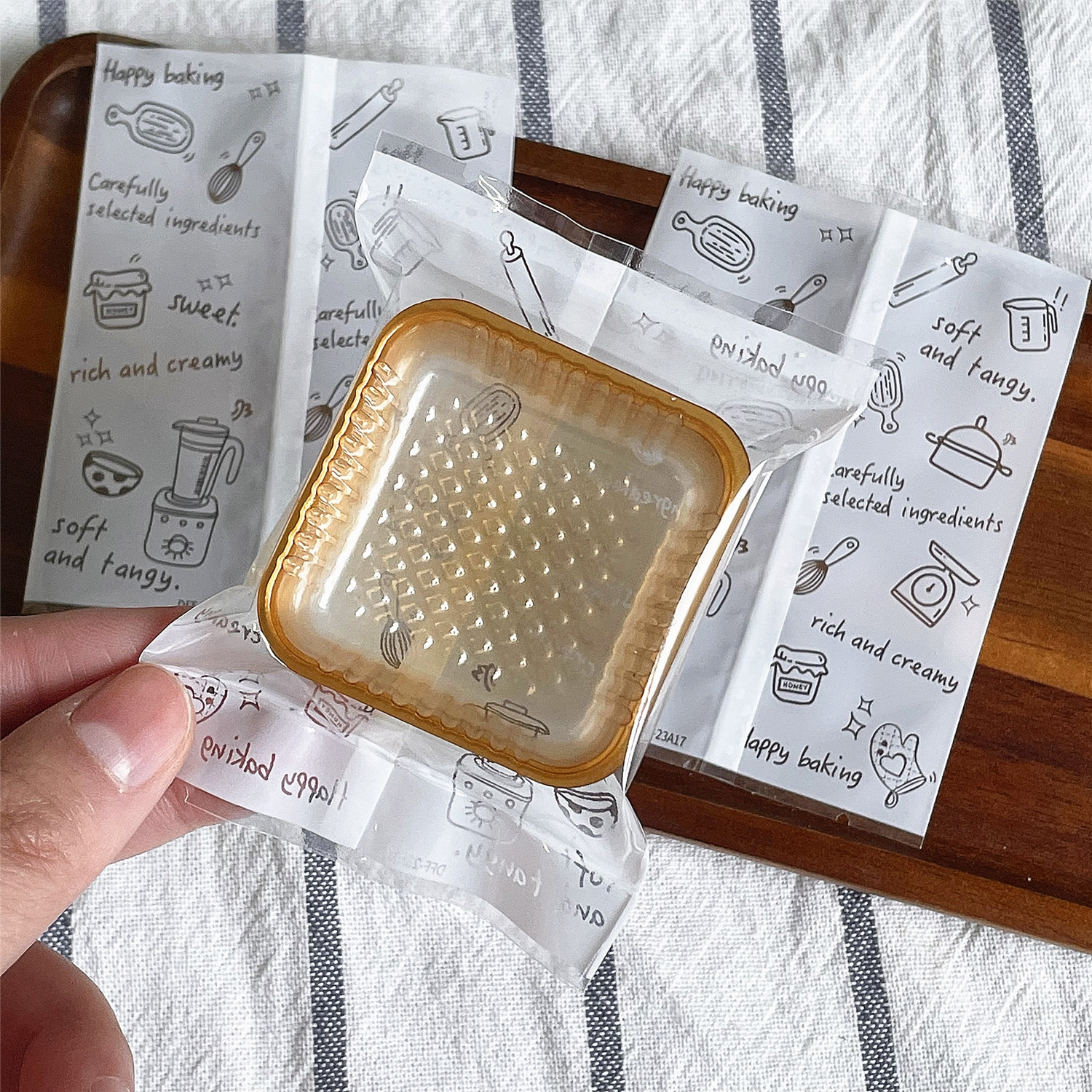 中秋月饼透明曲奇饼干袋子