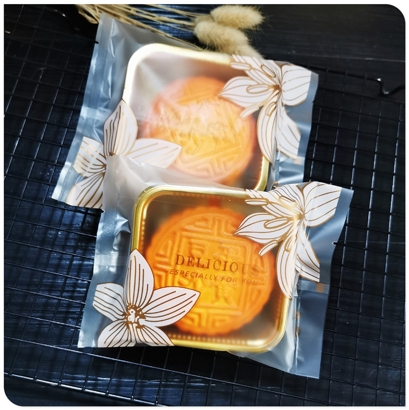 百合花月饼包装袋50克100克