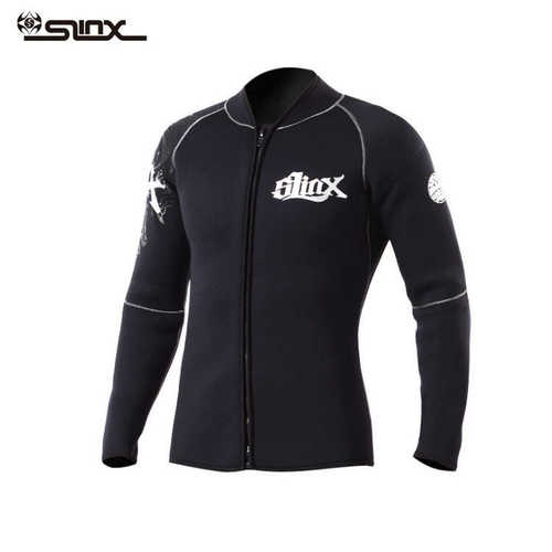 SLINX分体3mm潜水服上衣 绒面内里保暖分体湿衣潜水衣夹克现货