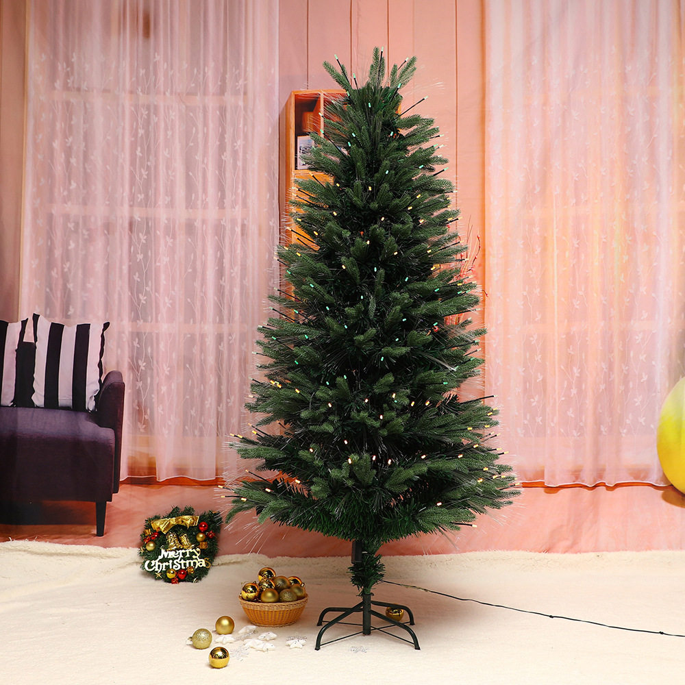 圣诞节热卖LED圣诞光纤树长灯泡无极灯发光商场店铺装饰