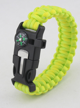 厂家现货 七芯伞绳手链 登山户外多功能野营手环手镯户外求生手链