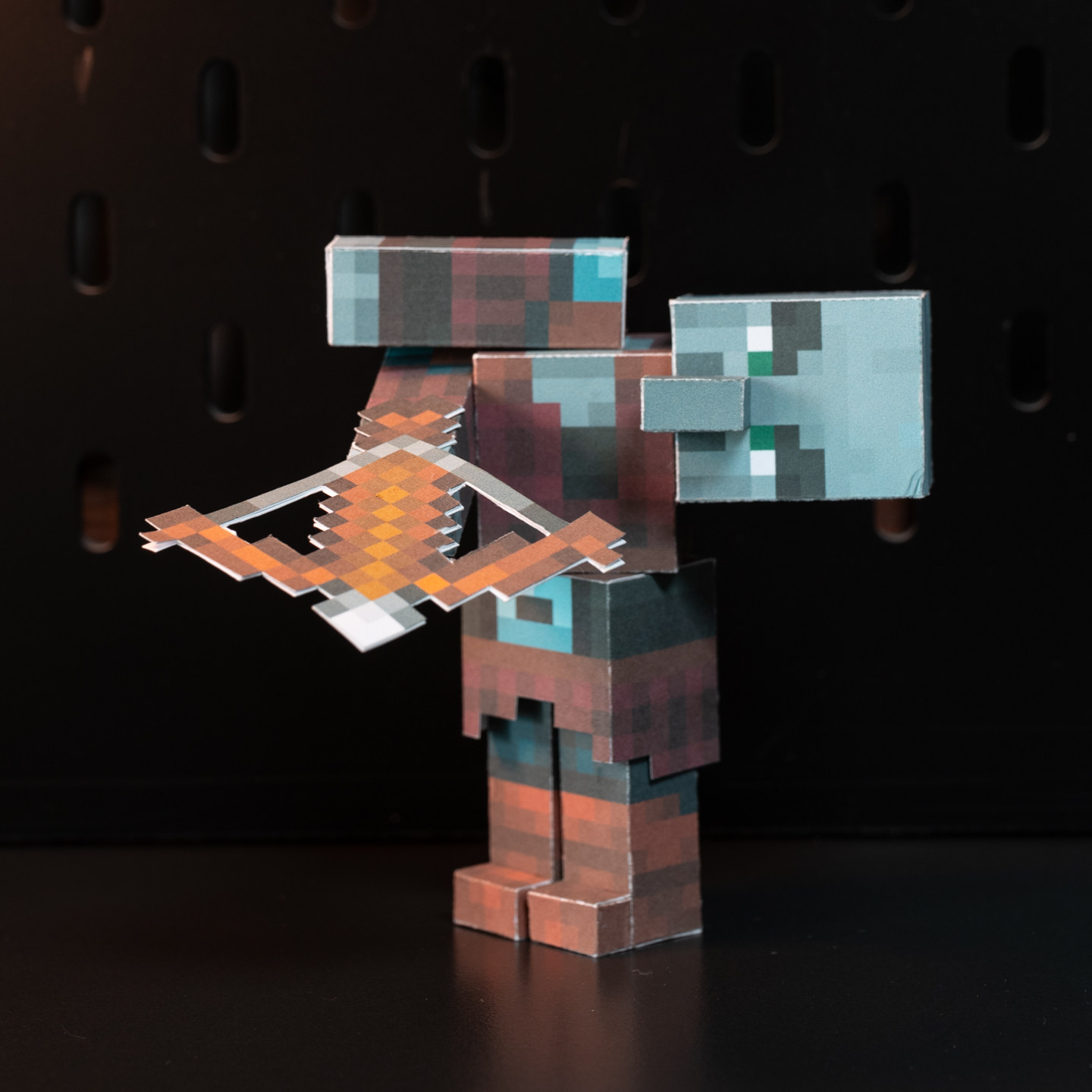 我的世界磁力掠夺者铁傀儡史蒂夫手工DIY纸模型可动人偶手办玩具