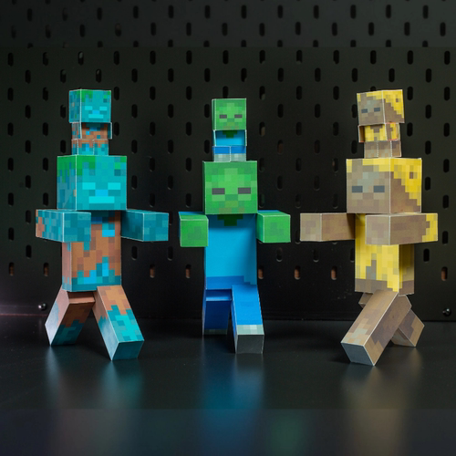 僵尸尸壳溺尸手工纸模型