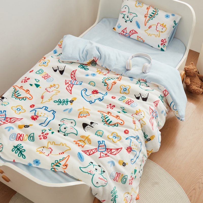 A类儿童被套牛奶绒冬季加厚保暖