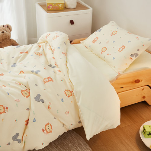 针织被套加厚磨毛全棉冬季