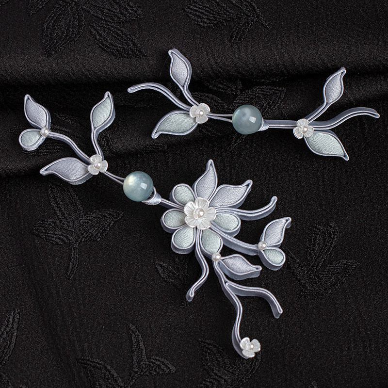 原创手工旗袍盘扣扣子古风玉珠花枝俏花扣中式汉服纽扣装饰扣辅料,居家布艺,纽扣,淘宝优惠券,粉丝福利购,淘宝优惠卷